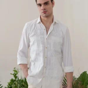 White Applique Shirt