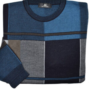 ZM6227 Italian Marine Color Block Sweater